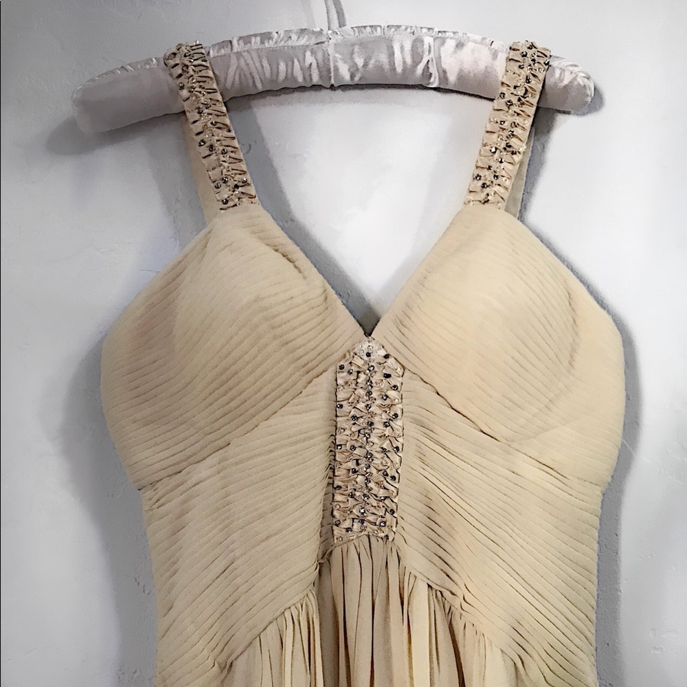 BCBG gown gold/beige